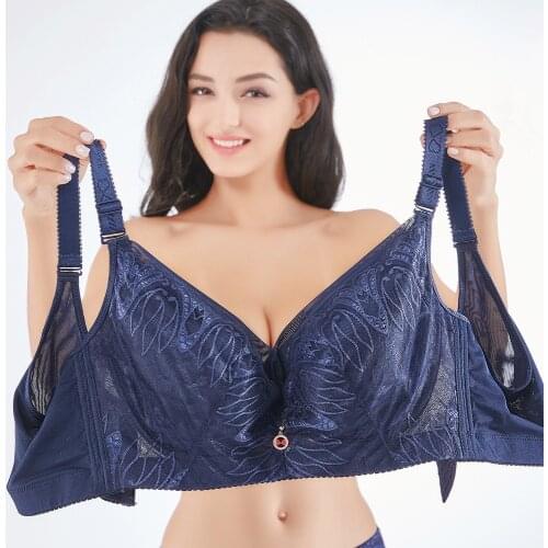 Women bra lace bra Thin Full Cup Plus Size Bras Large Cup Bra Big Size Sexy Lace Underwire Push Up Bras for Women Underwear