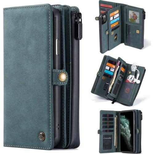 018 CaseMe Retro Leather Case For iPhone 12 Pro Max 11 Pro Max XS X XR 8 7 Plus Magnetic Wallet Phone Case For iPhone SE 2020