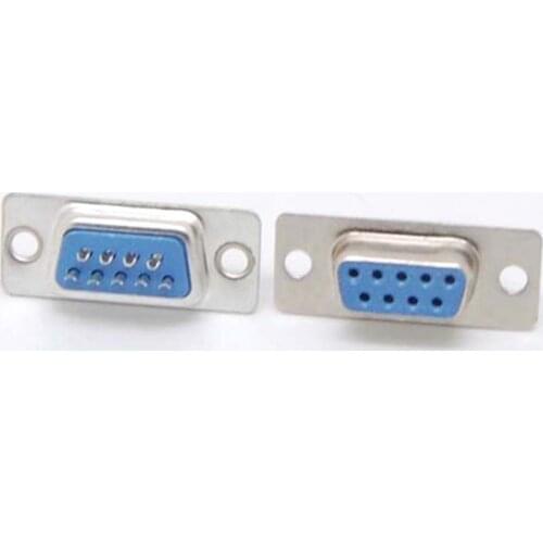 10pcs RS232 Serial 9Pin DB9 Com Connectors Adapter Female Soldering Plug