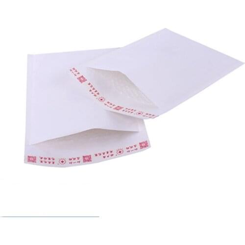 100Pcs Wholesale Bubble Envelope White Kraft Bubble Mailer Shockproof Shipping Mailing Bags Express Packaging Bag Business