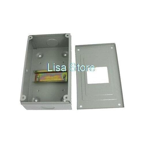 2.2" x 1.8" Open Hole Gray Metal Electrical Distribution Box 18 x 11 x 6.5cm