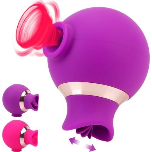 Licking Sucking Vibrator For Women 2 In 1 Sex Toys Adult Products Clitoris Stimulator 7 Frequency Nipples Massage Sucker