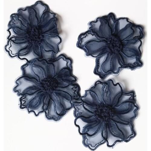 4pc/set fairy flower patches for clothing DIY floral embroidered parches appliques for clothes decoration parch ropa