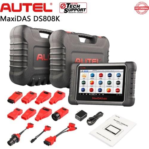Autel MaxiDAS DS808K Kit OBD2 Scanner Diagnostic Scan Tool OE-Level All Systems Diagnosis 22+ Services Upgraded Of MP808/DS808