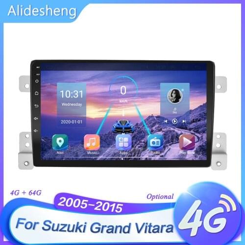 For suzuki grand vitara 2005 - 2015 Android 9.1 Car Multimedia Player Navigation 4G+64G 2 din WIFI 4G SIM Car Radio Video Player
