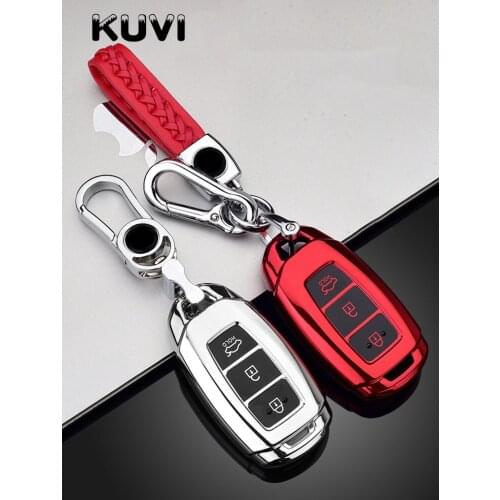Hot Sale New Soft TPU Car Key Case Cover For Hyundai Santa Fe TM 2019 I30 2018 Solaris Azera Elantra Grandeur Accent Accessories
