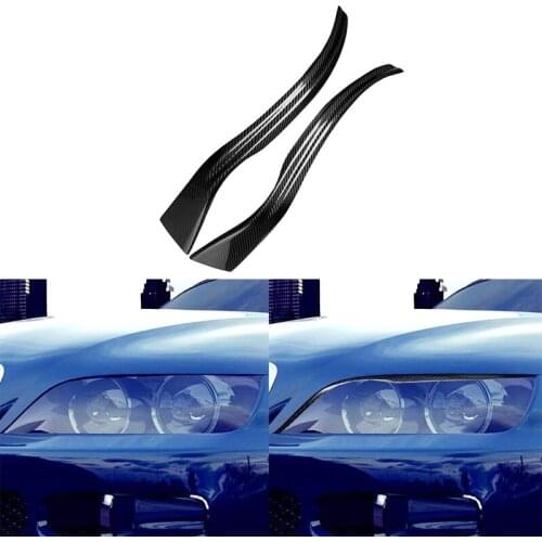 For BMW Z3 Roadster 1996-2002 Real Carbon Fiber Headlight Cover Eyebrow Eyelids Car Sticker Trim Protector Car-styling