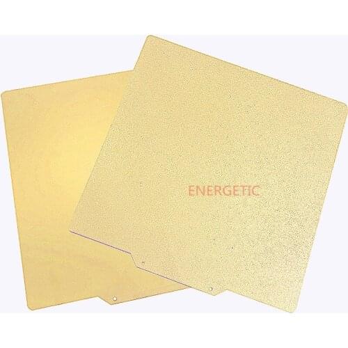 ENERGETIC Upgrade 224x254mm Double-side Textured/Smooth PEI Pre-applied Spring Steel Sheet Build Plate for Prusa MK2S