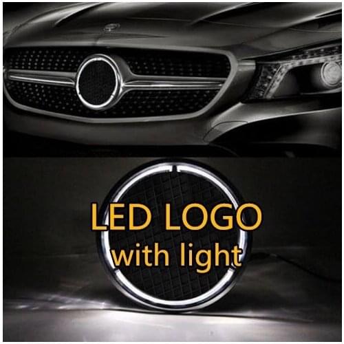 Eosuns Illuminated Car Led Light Front Grille Star Logo Emblem Badge for Mercedes Benz Car-styling Size 18cm/7.09inch