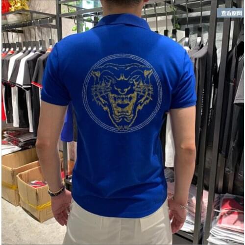 Hot drill Summer Cotton Brand Mens Polo Shirts Male Tops Plus Size M-4XL Ganbu Brand Mens Polo Shirts Short Sleeve