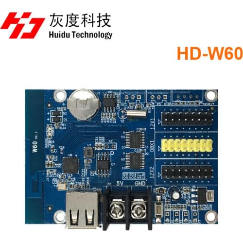 Huidu HD W60 HD W62 HD W63 HD W64 HD W66 Wifi & U-Disk ports 1024*32~2048*512 single & dual color led display control card