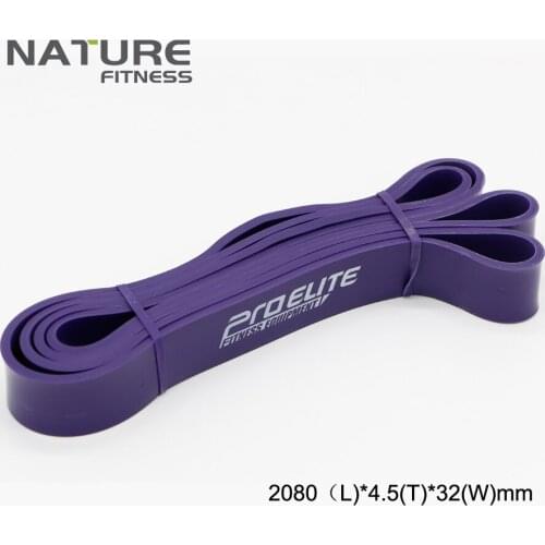 Latex Resistance Bands Purple Color Length 208cm Gym Powerlifting Pull Up Strengthen Muscle Exercise Rope Fitness Equipment