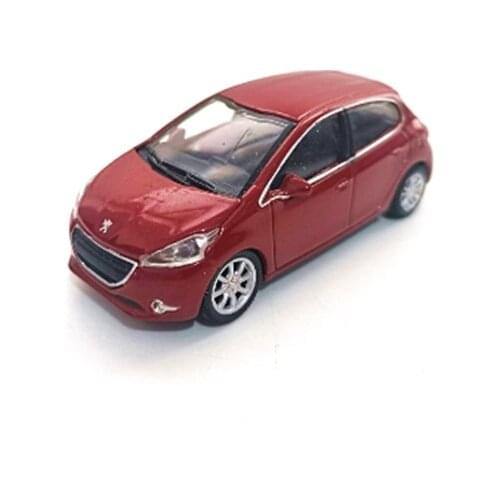NOR EV 1:64 PEUGEOT 208 RED Alloy model car Metal diecast toys for childen kids hottoys gift