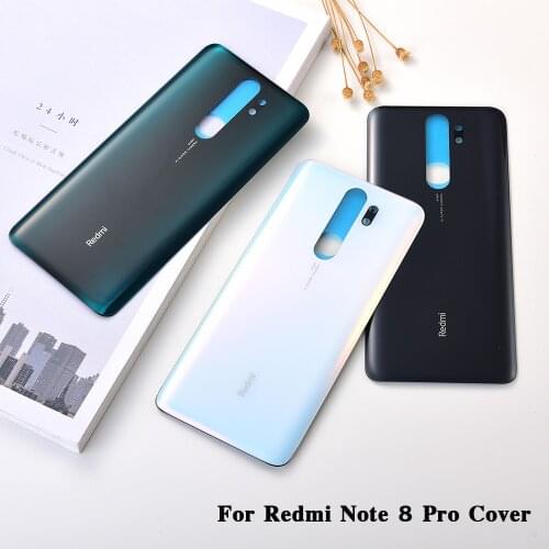 New Original For Xiaomi Redmi Note 8 Pro Battery Back Cover High Quality Rear Door Housing Replacement Repair Parts &Logo Shell