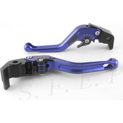 SFEP 3D Short CNC Adjustable Motorcycle Brake and Clutch Levers with Carbon Fiber Inlay Type For Kawasaki VERSYS 1000 2015-2019