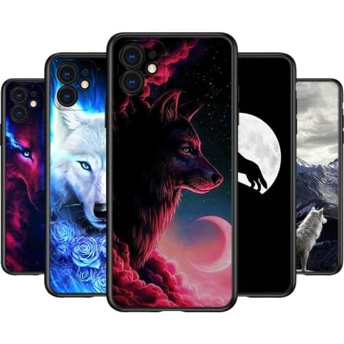 Silicone Cover Moon Wolf Howl For Apple IPhone 12 Mini 11 Pro XS MAX XR X 8 7 6S 6 Plus 5S SE Phone Case