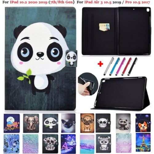 Stand Case for iPad 10.2 Case 2020 2019 Magnetic Animal Cover Funda Para for iPad 8 7th 8th Generation Cover Air 3 Caqa 10.5