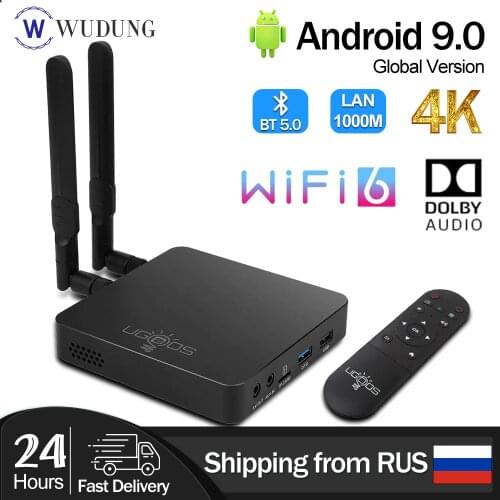 UGOOS AM6 Plus Android 9.0 Smart TV Box S922X-J 2.2GHz 4GB DDR4 RAM 32GB ROM 2.4G 5G WiFi 1000M LAN 4K Media Player AM6 Plus