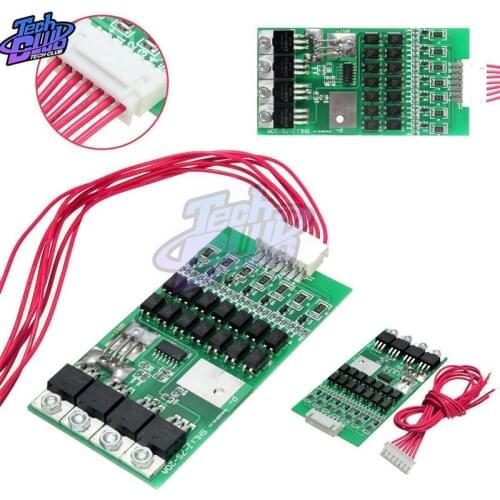 Bms 7S Li-ion Lithium 18650 Battery Protection Board 24V 20A Battery Balancer With Matching Cable Automatic Protection Function