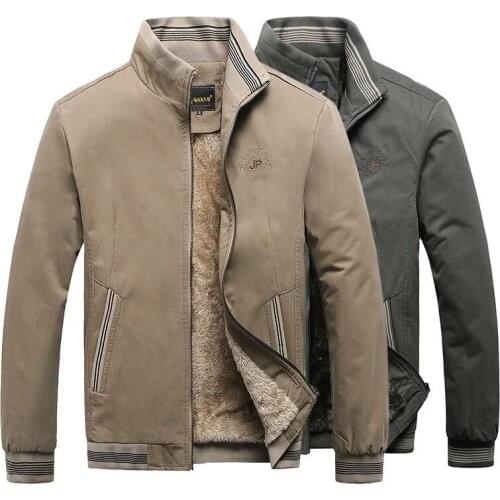 Winter Mens Bomber Jackets Casual Male Outwear Fleece Thick Warm Windbreaker Jacket Mens Military Baseball Coats Clothing