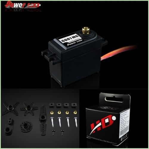 1Pcs 100% orginal Power HD-6001MG Standard Size Analog Metal Gear Servo
