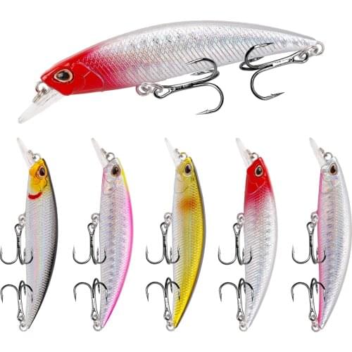 1Pcs Minnow Fishing Lures Wobblers 8cm 9g Sinking Iscas Artificial Plastic Hard Bait 3D Eyes Crankbait Pesca Bass Carp Tackle
