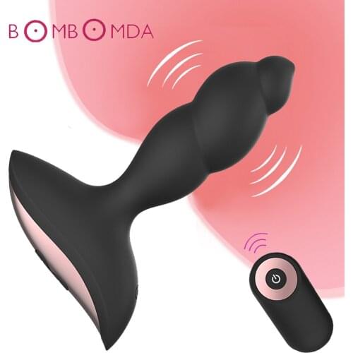10 Frequency Wireless Remote Control Anal butt Plug Ultra Smooth Silicone G P-Spot Vibrator Adult Sex Toys Masturbator for Women