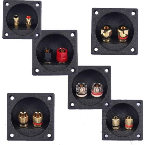10 pcs Speaker 2-position junction box opening 48mm outer diameter 57mm audio socket banana head female brand new terminal