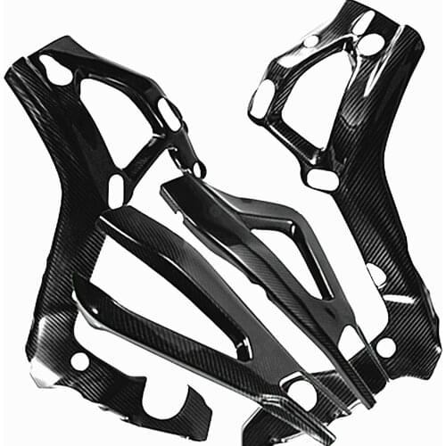 100% Carbon Fiber Frame Cover Protector Swingarm Cover Sing Arm Oscillation Protector Gloss For BMW S1000RR S 1000RR 2019 2020