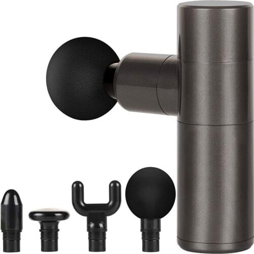 2020 Upgated Mini Massage Gun, 4 Speeds Portable Handheld Percussion Muscle Massager Gun for Pain Relief, Super Quiet Deep Tissu