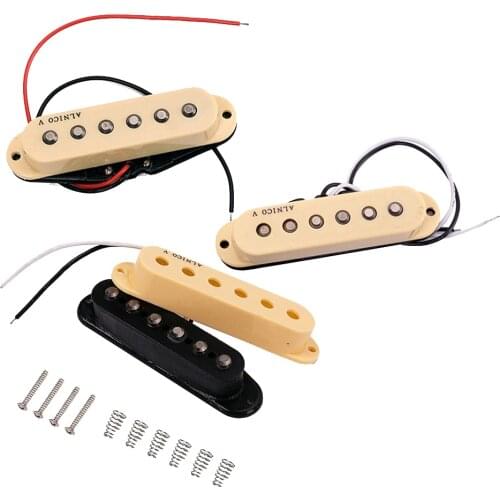 3x Metal Single Coil Neck Bridge Pickup Pickups for Electric Guitar Spare Parts