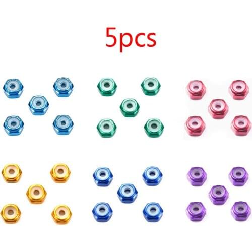 5Pcs Tamiya M2 Lock Nut for Tamiya Mini 4WD Car Model 95555/95458/95459/95424/95426/15500/95556
