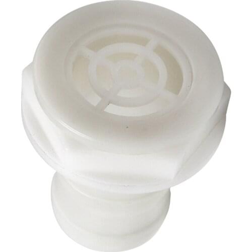 50mm ABS Plastic Standard Length Straight Thru-Hull Fitting White Invincible Marine Thru-Hull Fitting