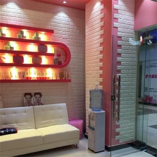 70*77cm Brick wall Stickers DIY 3D PE Foam Wallpaper Panels Room Decal Stone Decoration Embossed Self Adhensive 3D Brick Wall