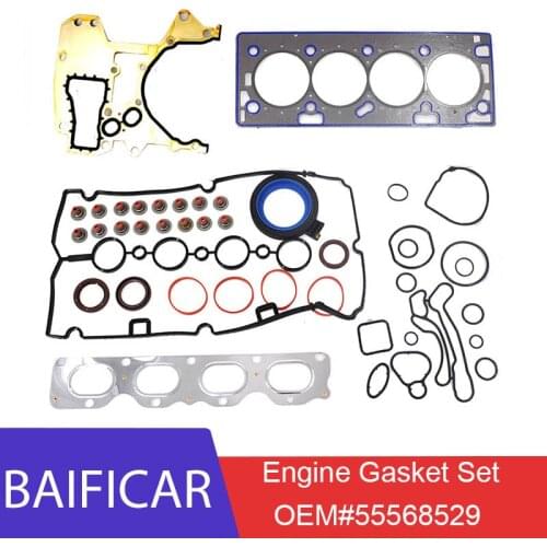Baificar Brand New Engine Gasket Set Seal Kit Oil Cooler Cylinder Head Gasket 55568529 For Chevrolet Cruze 1.8 Daewoo
