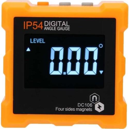 LCD Digital Protractor Angle Finder Meter Inclinometer IP54 with Magnetic Industrial Measurement Level Box