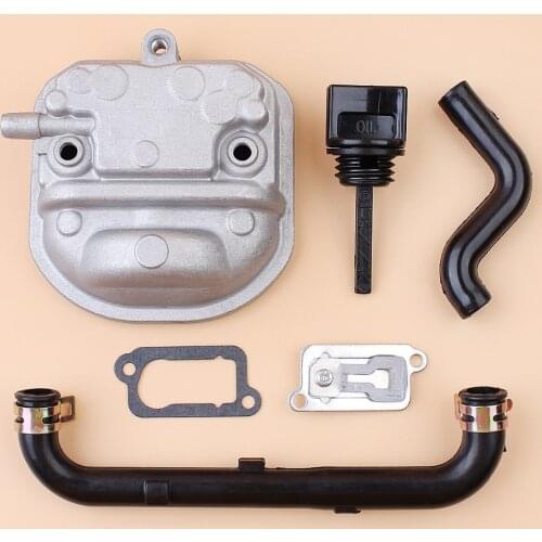 Cylinder Cover Seal Oil Dipstick Hose Reed Valve Kit For Honda GX35 35cc 4-Cycle Mini Engine Brushcutter Trimmer