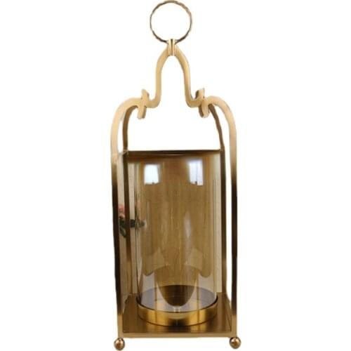 Metal Lantern Candlestick for Home Decor Wedding Decoration