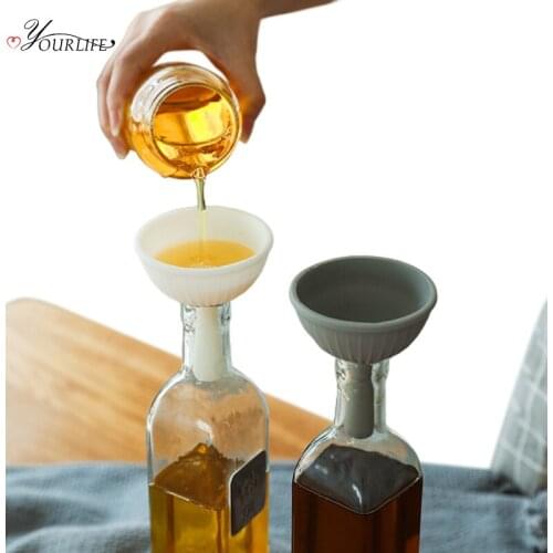 OYOURLIFE Multi-function Silicone Kitchen Funnels Home Olive Oil Condiments Liquid Powder Dispenser Kitchen Accessories