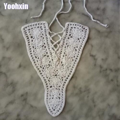 NEW Handmade White cotton crochet flower lace collar Fabric Sewing Applique DIY guipure dubai ribbon trim neckline wedding decor