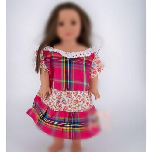 Doll Clothes Dress For 18 Inch American Doll Girl & 43 Cm New Born Baby Items,for zapf doll,Gifts For Girl Toys