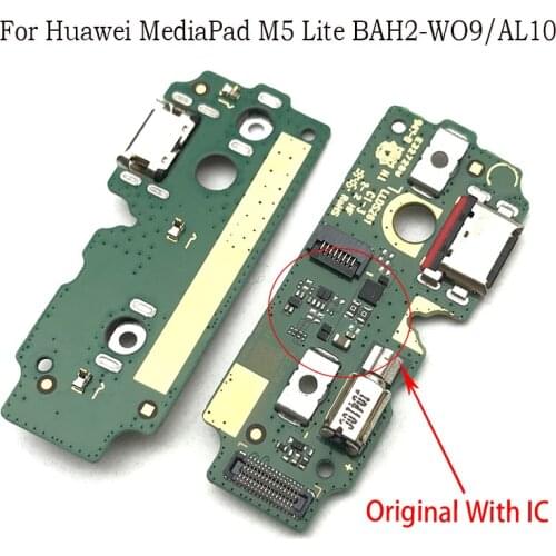 Charger Board PCB Flex For Huawei Mediapad M5 lite BAH2-W09/AL10 USB Port Connector Dock Charging Ribbon Cable