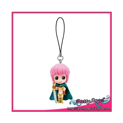 Original BANDAI One Piece Cute Mini KeyChain Gashapon Figure Toy -Force library, dole, 3