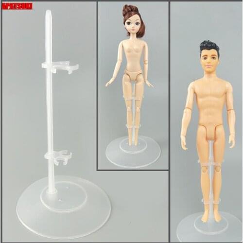Transparent Clear Dolls Stand Support for Barbie Doll Adjustable Girls Prop Up Mannequin Model Display Holder For Ken Boy Doll