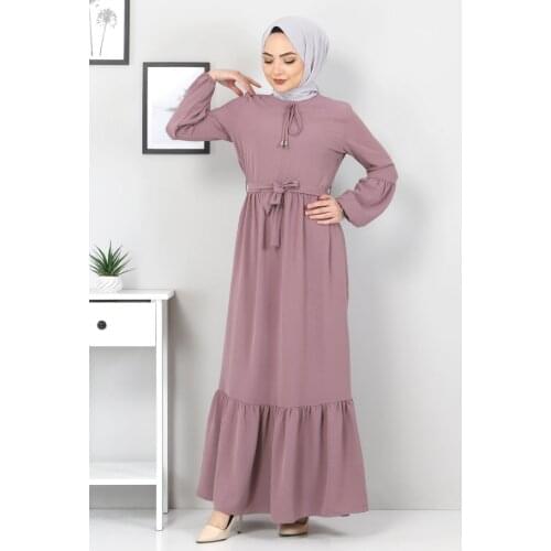 Balloon Sleeve Ayrobin Dress Long Dress Muslim Clothing Hijab Clothing