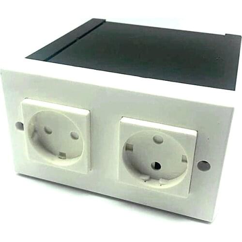 Imitation Double Plug European Standard Socket Wall Safe Security Secret Hidden Stash Box