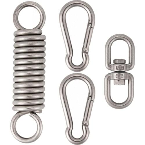 Heavy Duty Hanging Kit Spring Hook for Punching Bags Rocking Seat Swing Hammock