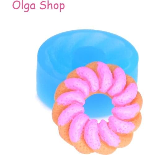 TYL083 36.8mm Doughnut Mold - Donut Mould Cupcake Topper, Sugarcraft, Fondant, Resin Clay, Chocolate, Cookie Biscuit Mold