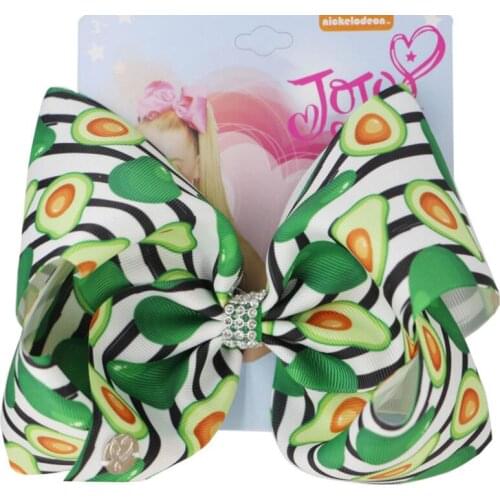 St. Patricks Day 8'' Large Kids Hair Bows with Clip Cheer Bowknot Hairpin Handmade Pattern Hair Accessories for Girl 12PCS