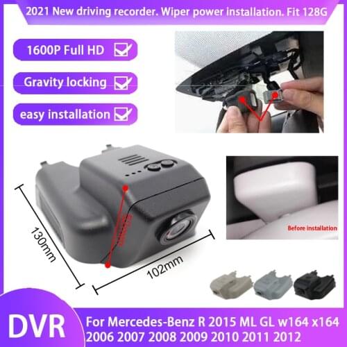 Car Driving Recorder Easy to install For Mercedes-Benz R 2015 ML GL w164 x164 2006~2012 DVR Wifi Video Recorder Dash Cam Camera